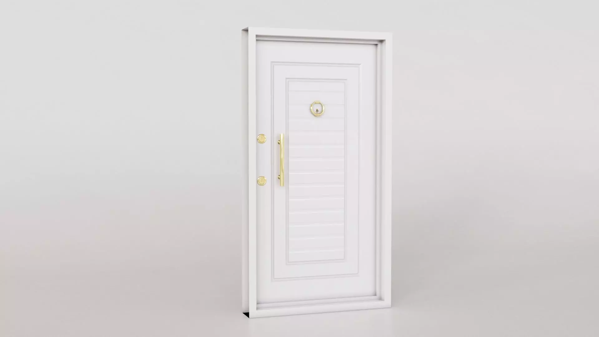 Apartment Exterior Door 3D model_0