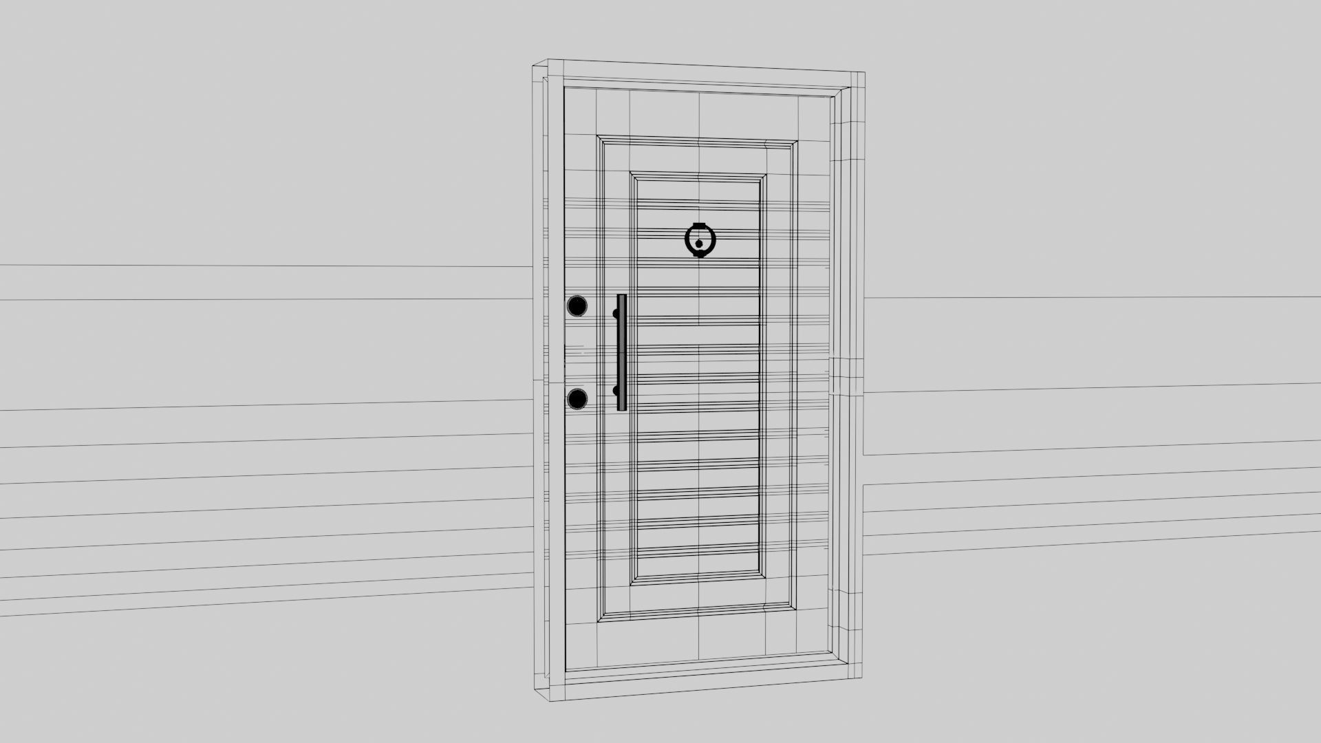 Apartment Exterior Door 3D model_17