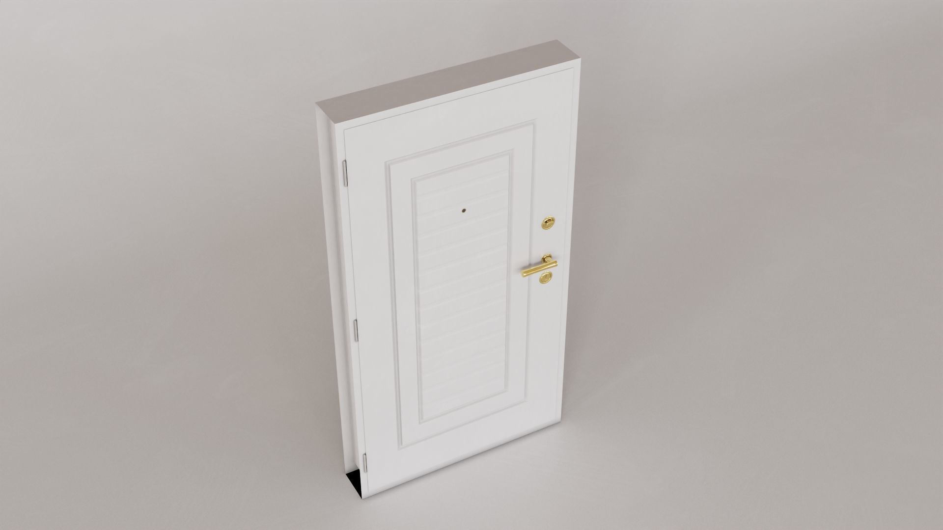 Apartment Exterior Door 3D model_11