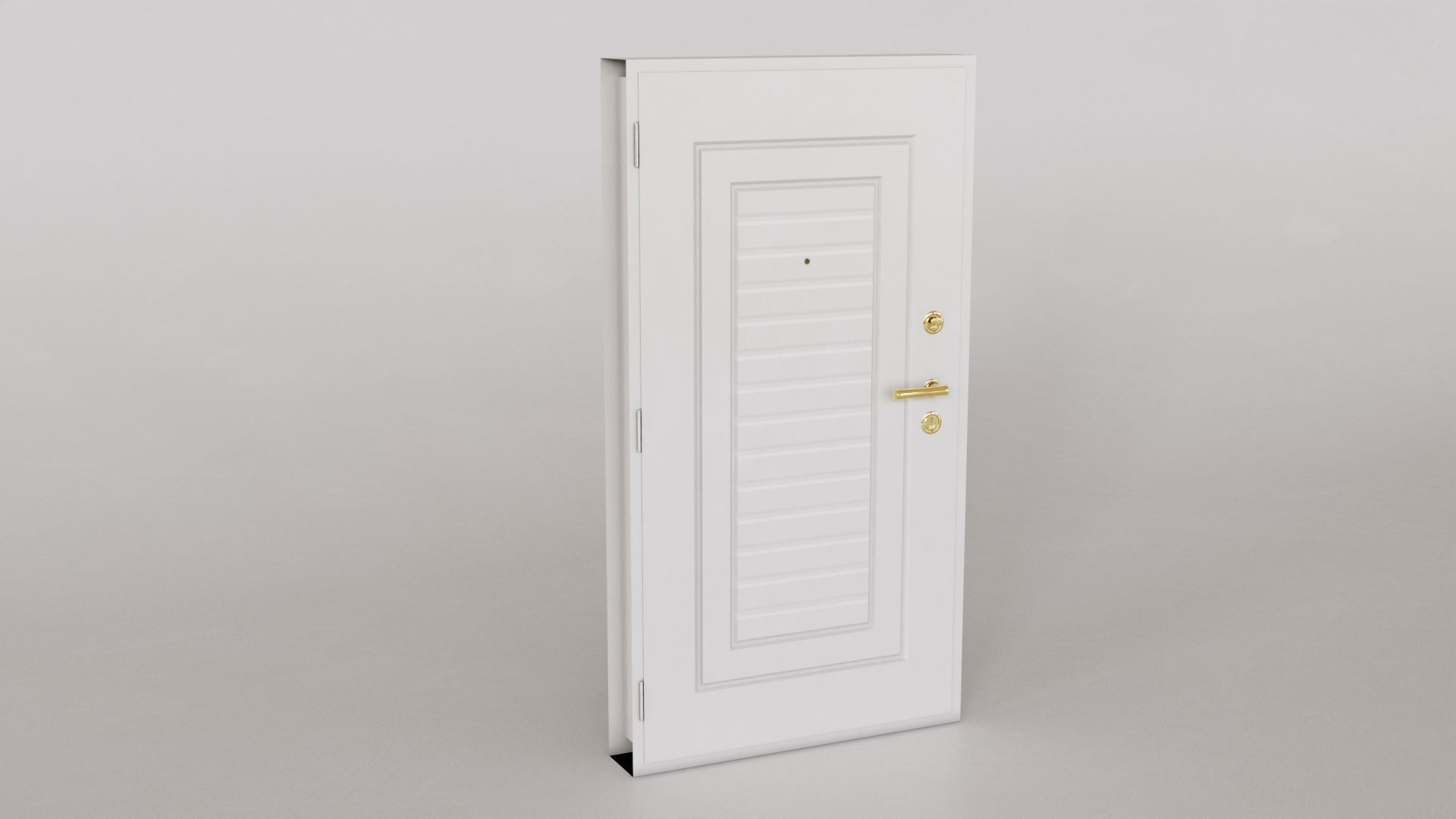 Apartment Exterior Door 3D model_14