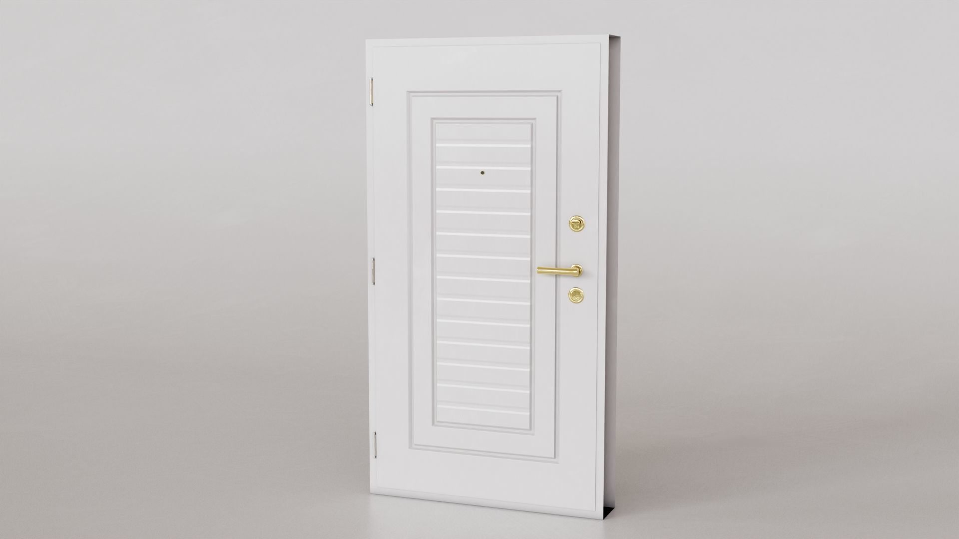 Apartment Exterior Door 3D model_1