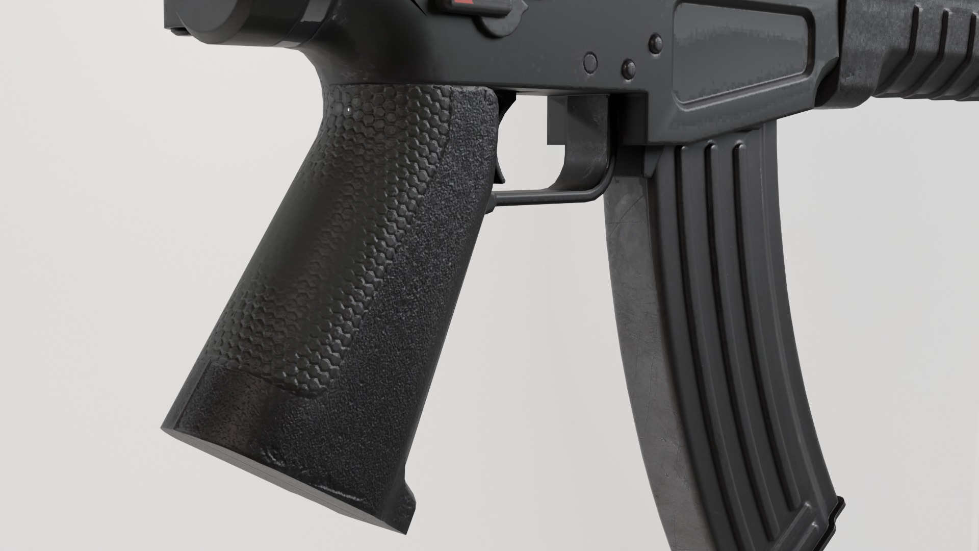 Assault rifle - Rigged 3D model_3