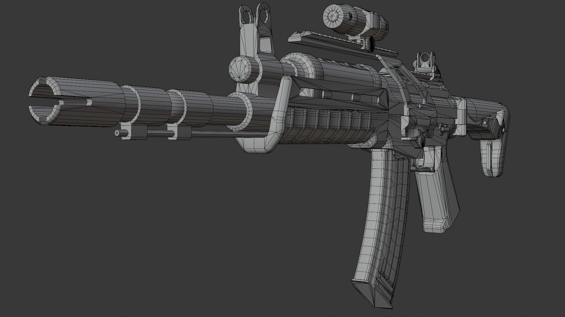 Assault rifle - Rigged 3D model_17