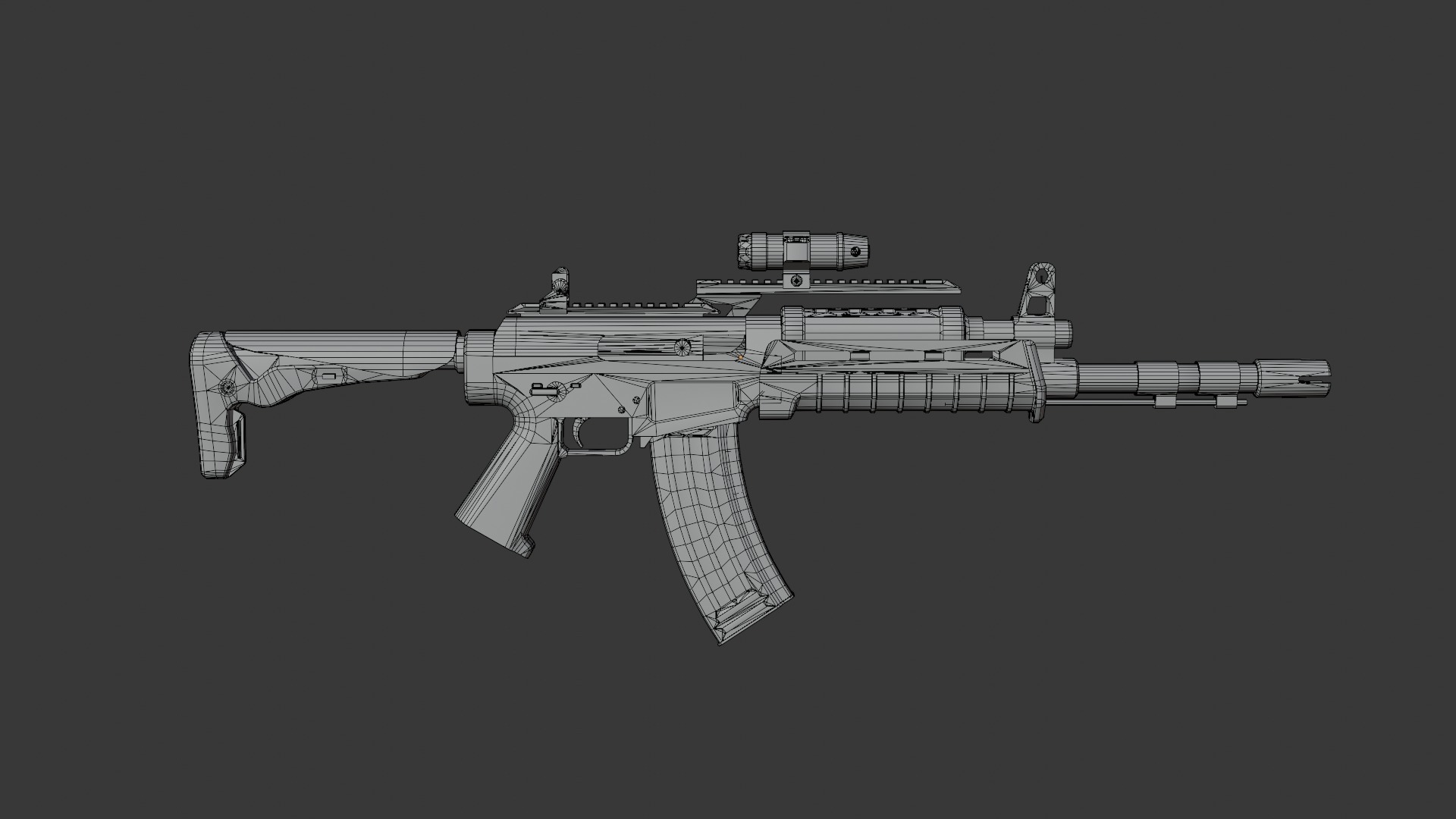 Assault rifle - Rigged 3D model_15