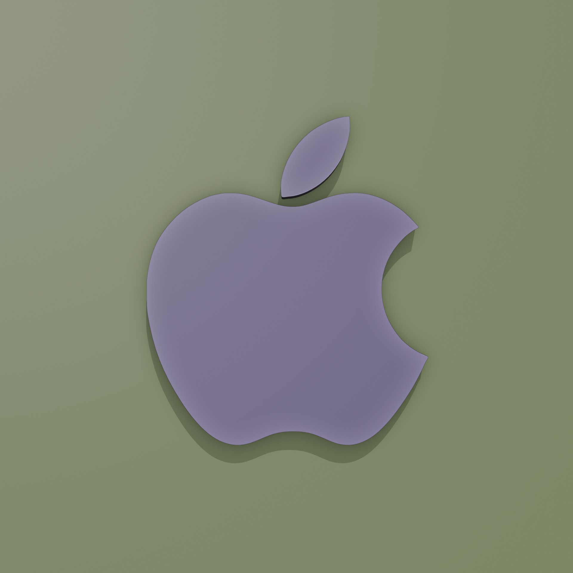 Apple logo 3D model_3