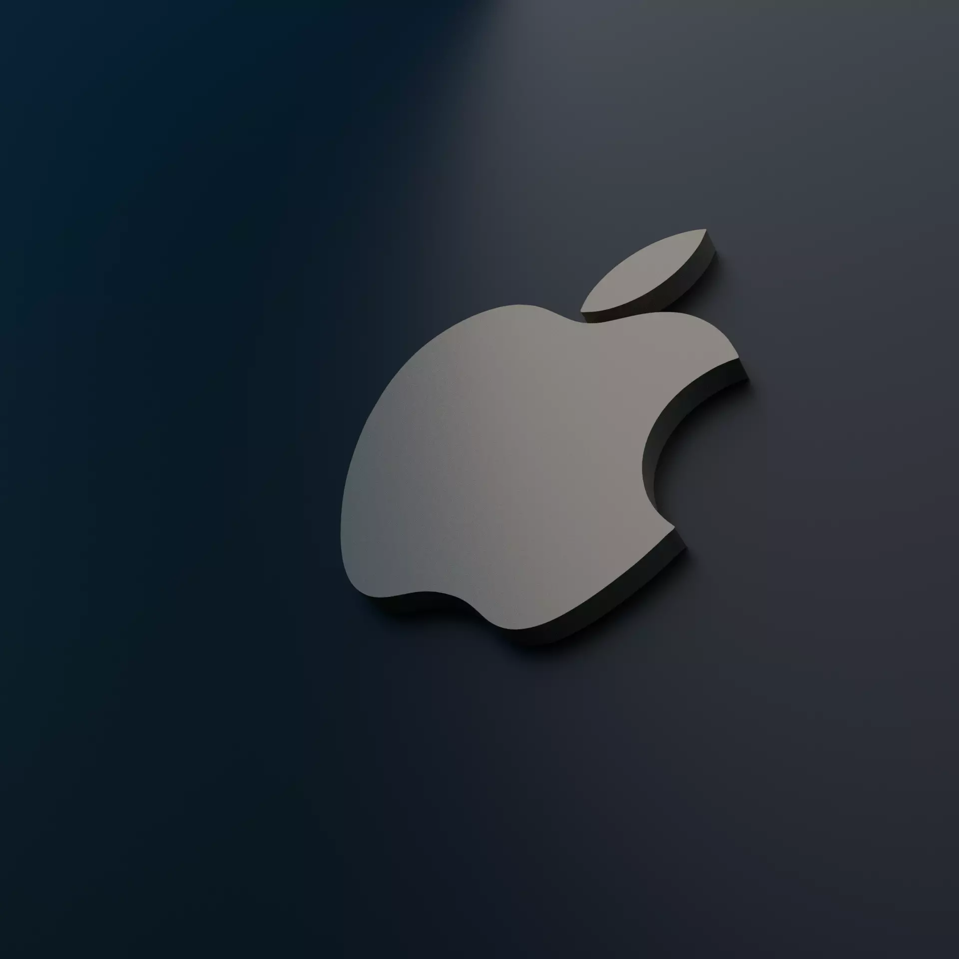 Apple logo 3D model_0