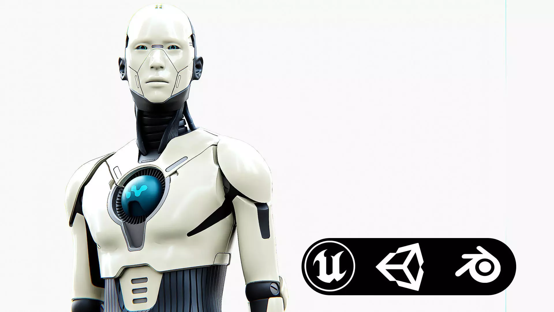 HUMANOID ORPHEUS-C  Rigged for Unreal Engine - Unity - MIXAMO  3D model_0