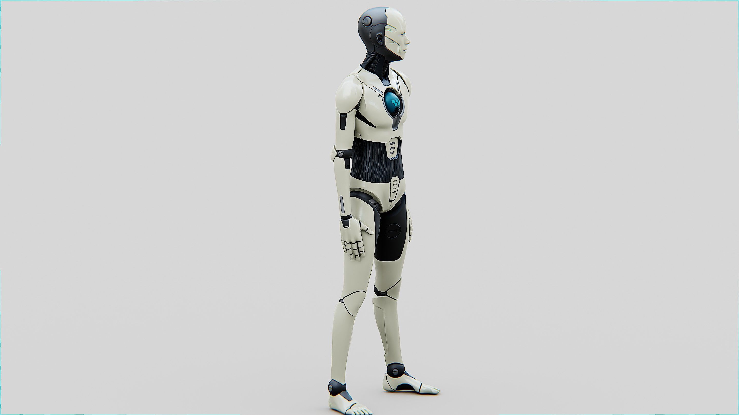 HUMANOID ORPHEUS-C  Rigged for Unreal Engine - Unity - MIXAMO  3D model_8