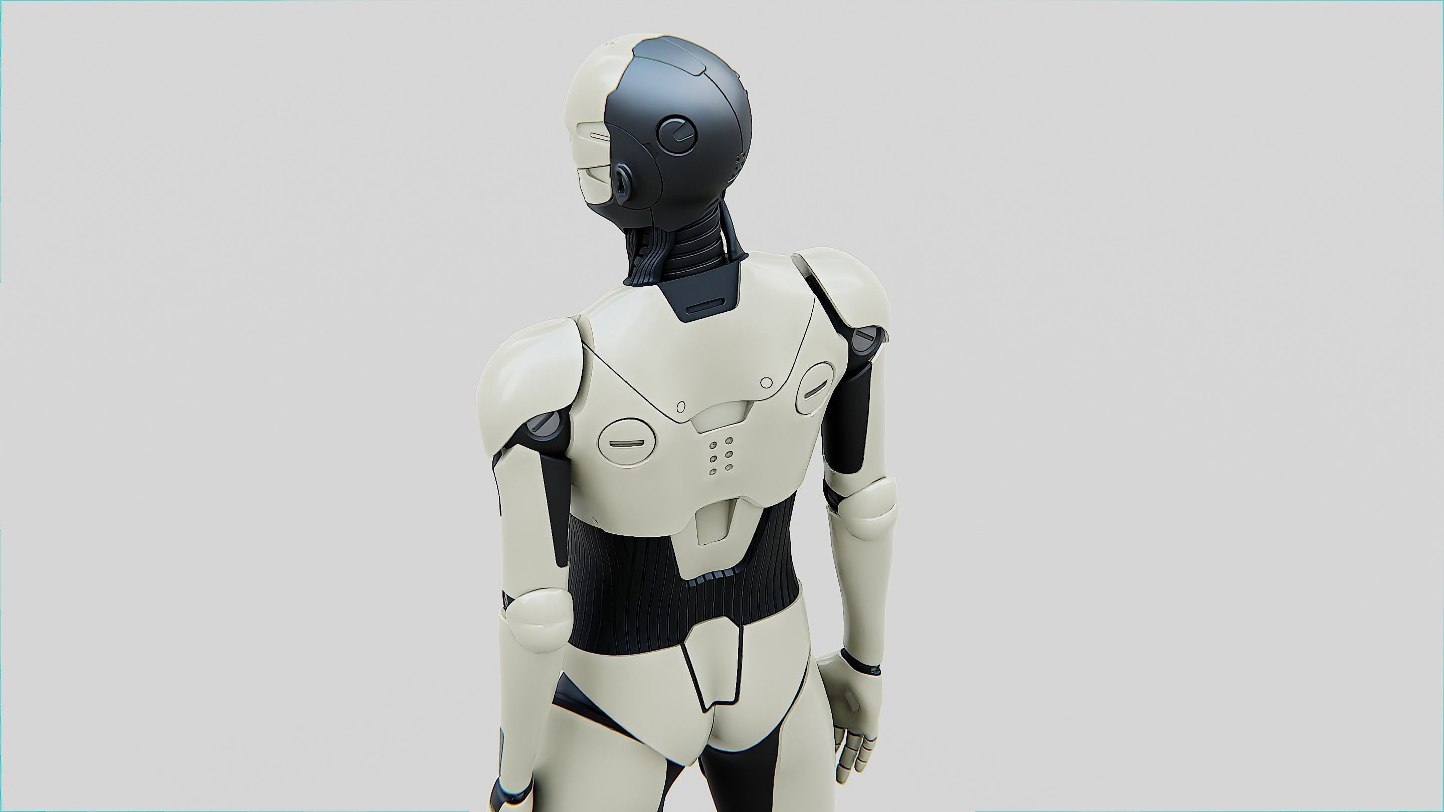 HUMANOID ORPHEUS-C  Rigged for Unreal Engine - Unity - MIXAMO  3D model_26