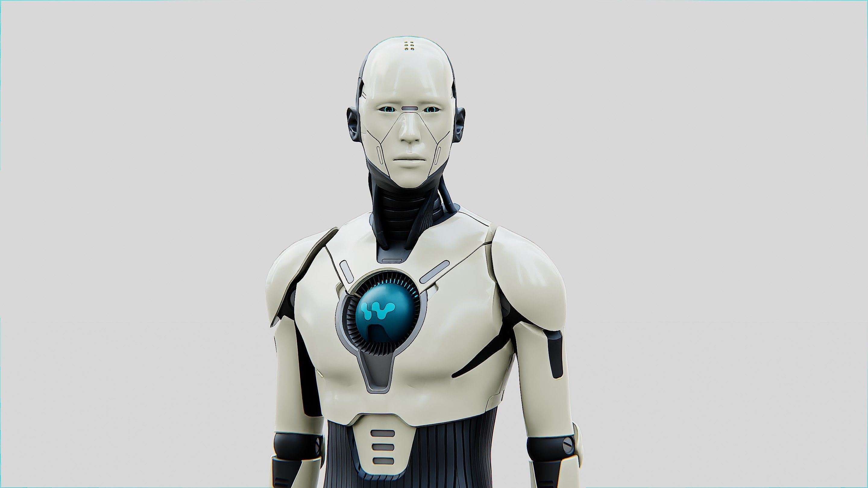 HUMANOID ORPHEUS-C  Rigged for Unreal Engine - Unity - MIXAMO  3D model_23