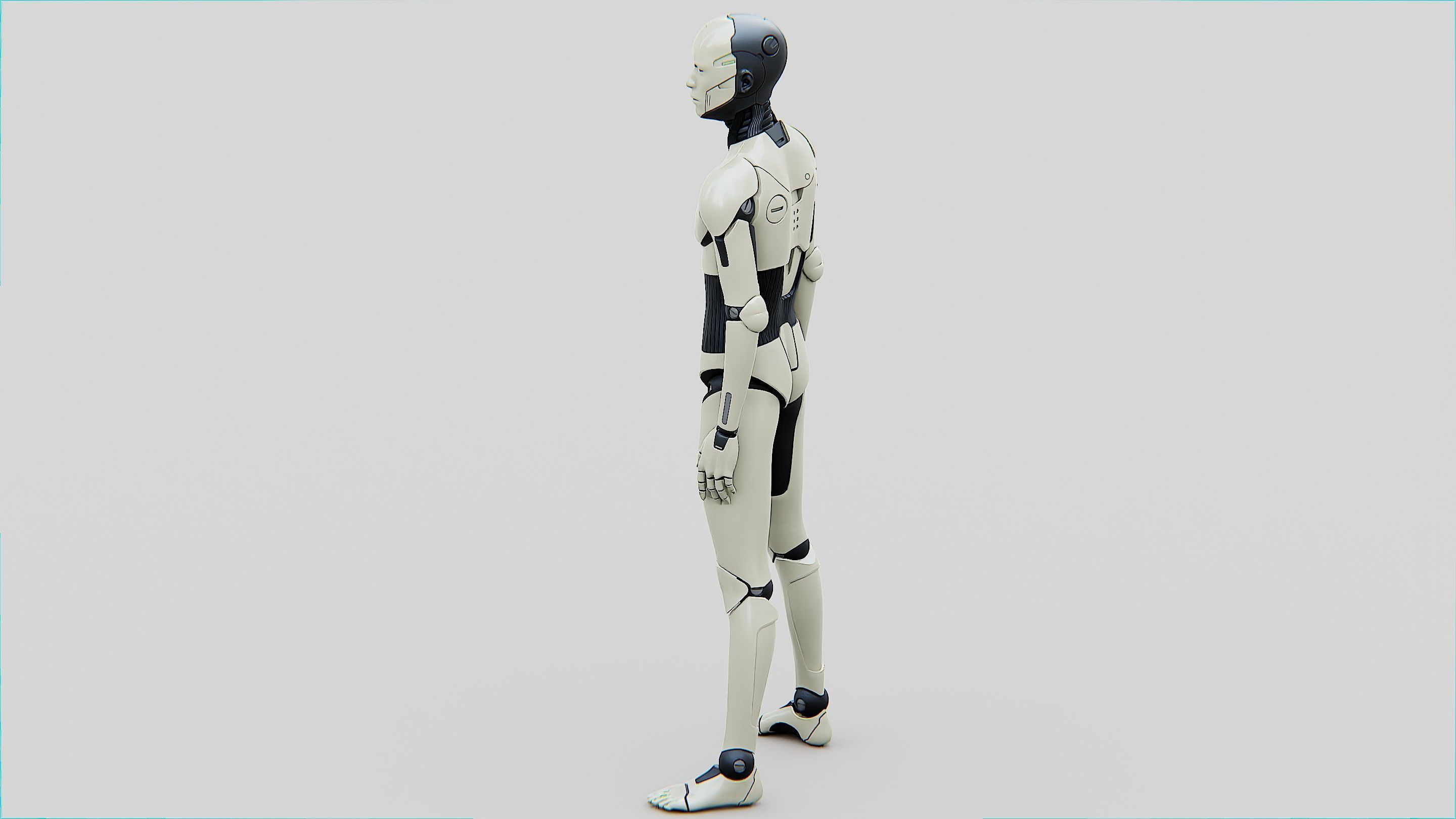 HUMANOID ORPHEUS-C  Rigged for Unreal Engine - Unity - MIXAMO  3D model_19
