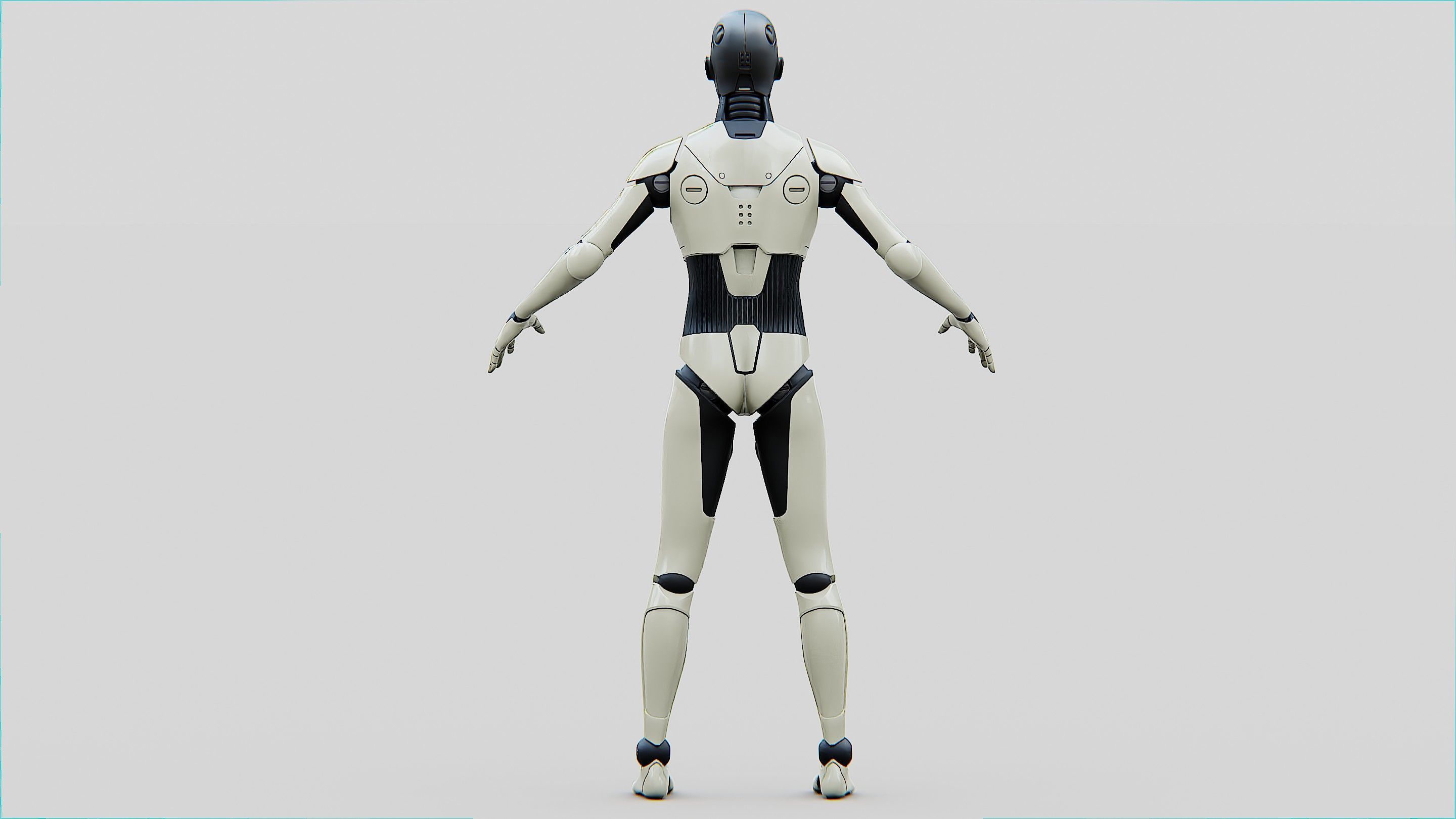 HUMANOID ORPHEUS-C  Rigged for Unreal Engine - Unity - MIXAMO  3D model_31