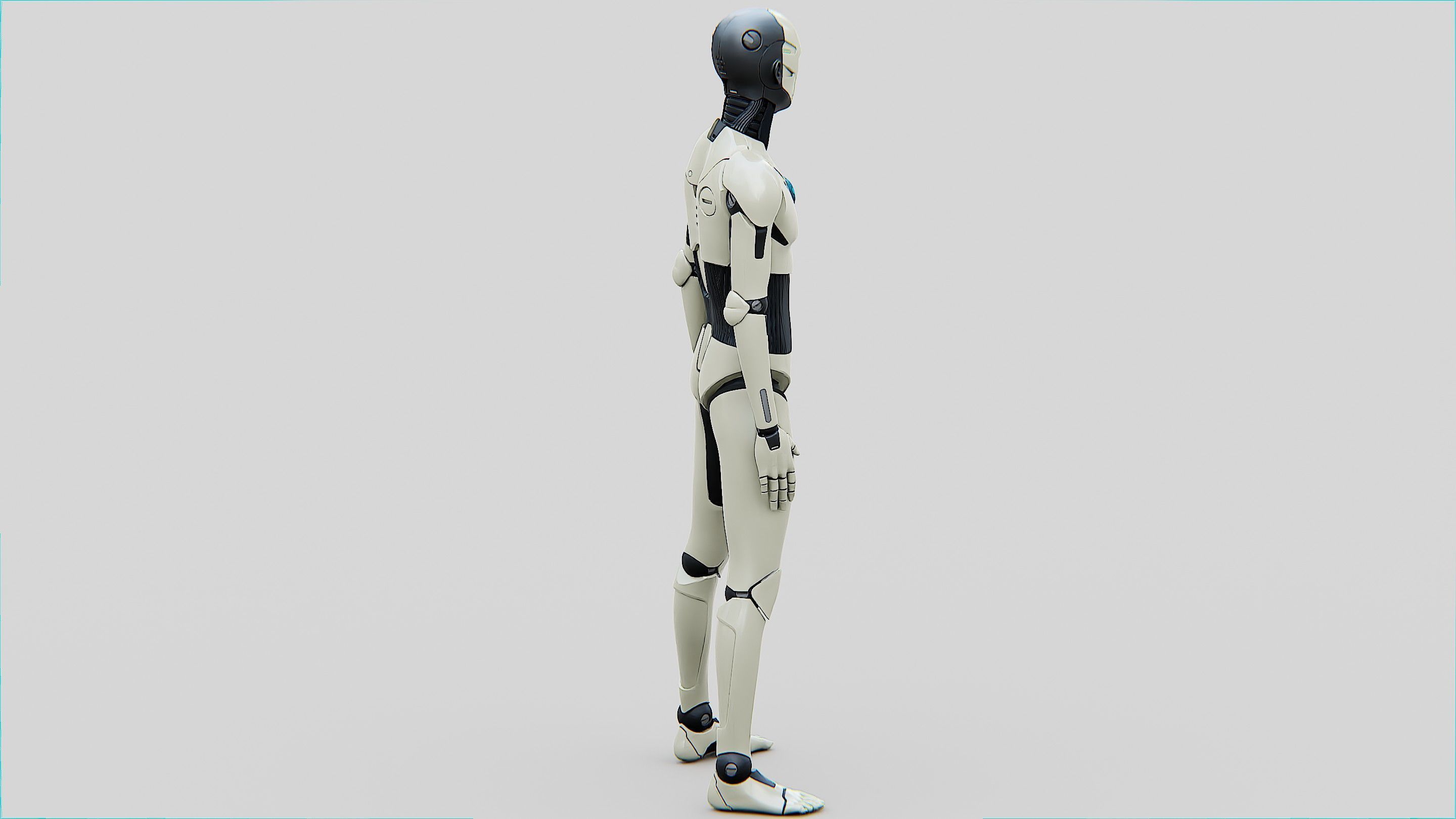 HUMANOID ORPHEUS-C  Rigged for Unreal Engine - Unity - MIXAMO  3D model_11