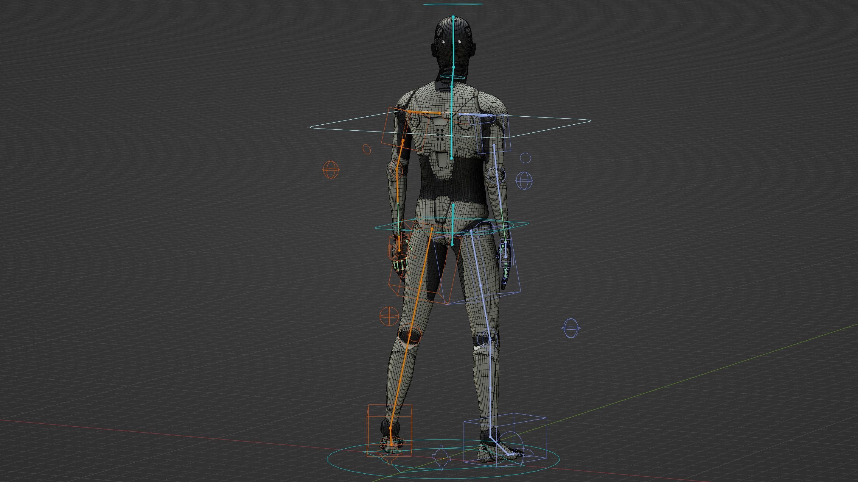 HUMANOID ORPHEUS-C  Rigged for Unreal Engine - Unity - MIXAMO  3D model_38