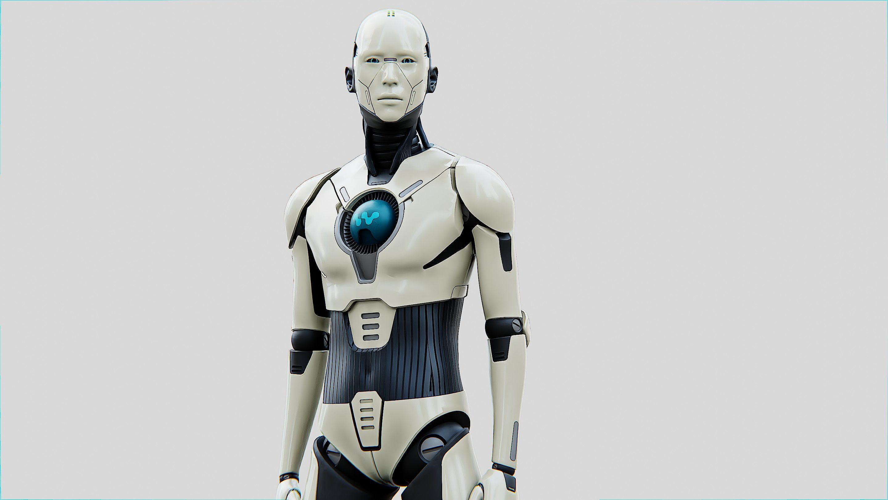 HUMANOID ORPHEUS-C  Rigged for Unreal Engine - Unity - MIXAMO  3D model_2