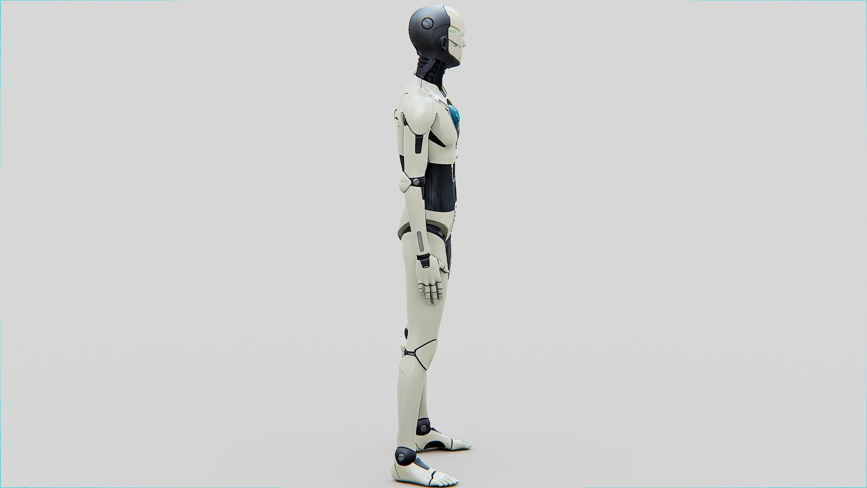 HUMANOID ORPHEUS-C  Rigged for Unreal Engine - Unity - MIXAMO  3D model_10