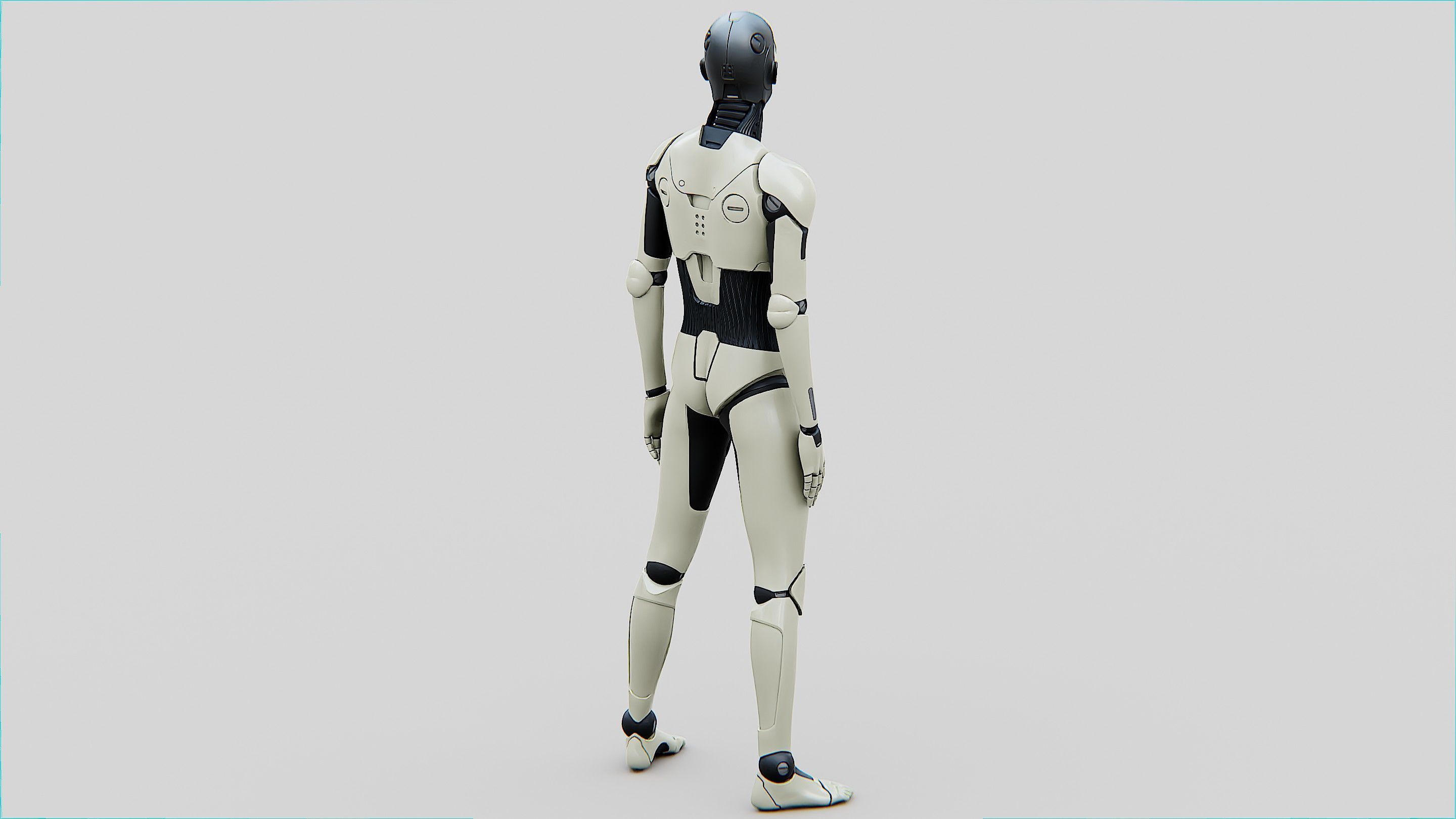 HUMANOID ORPHEUS-C  Rigged for Unreal Engine - Unity - MIXAMO  3D model_13