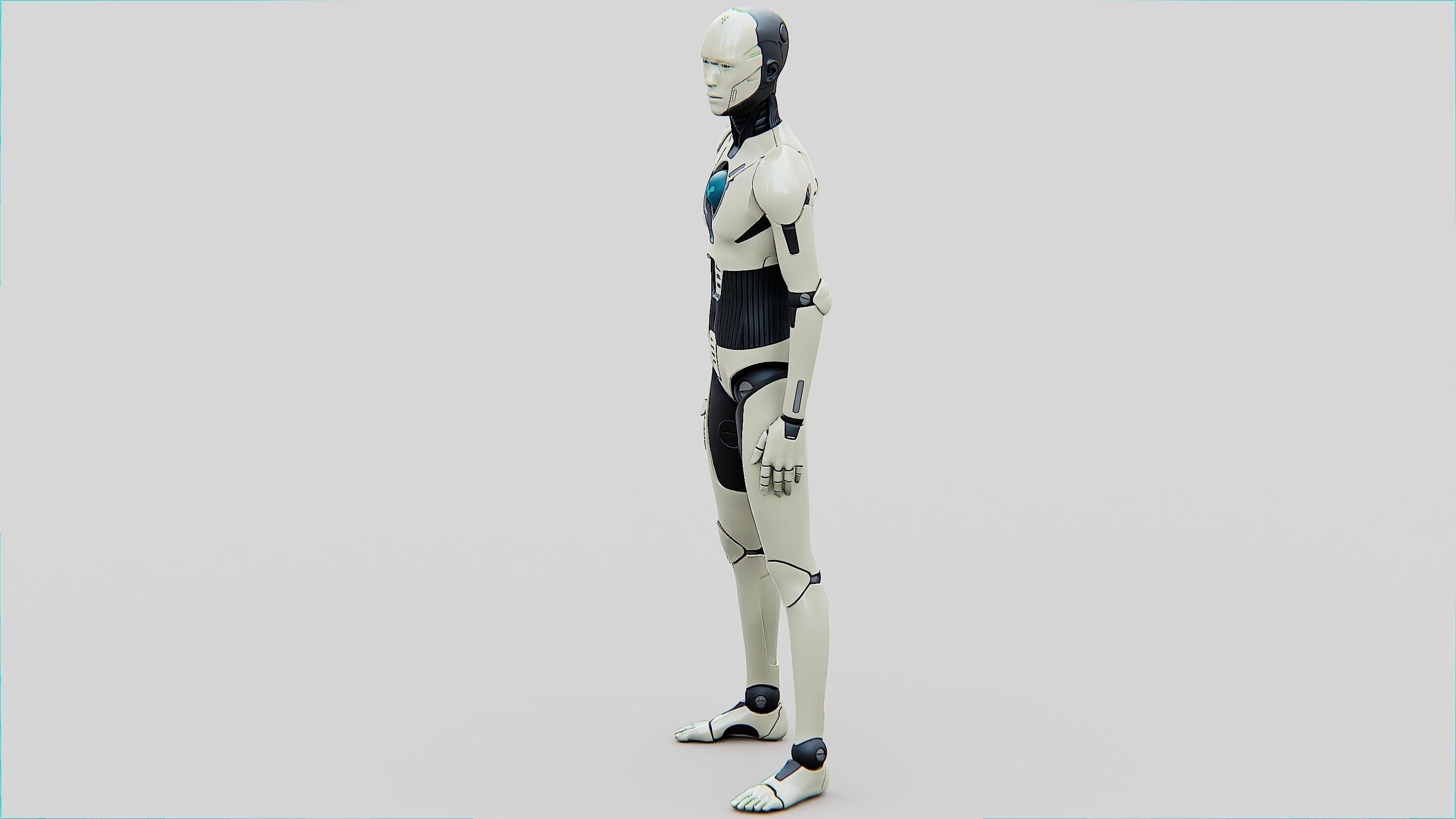 HUMANOID ORPHEUS-C  Rigged for Unreal Engine - Unity - MIXAMO  3D model_20
