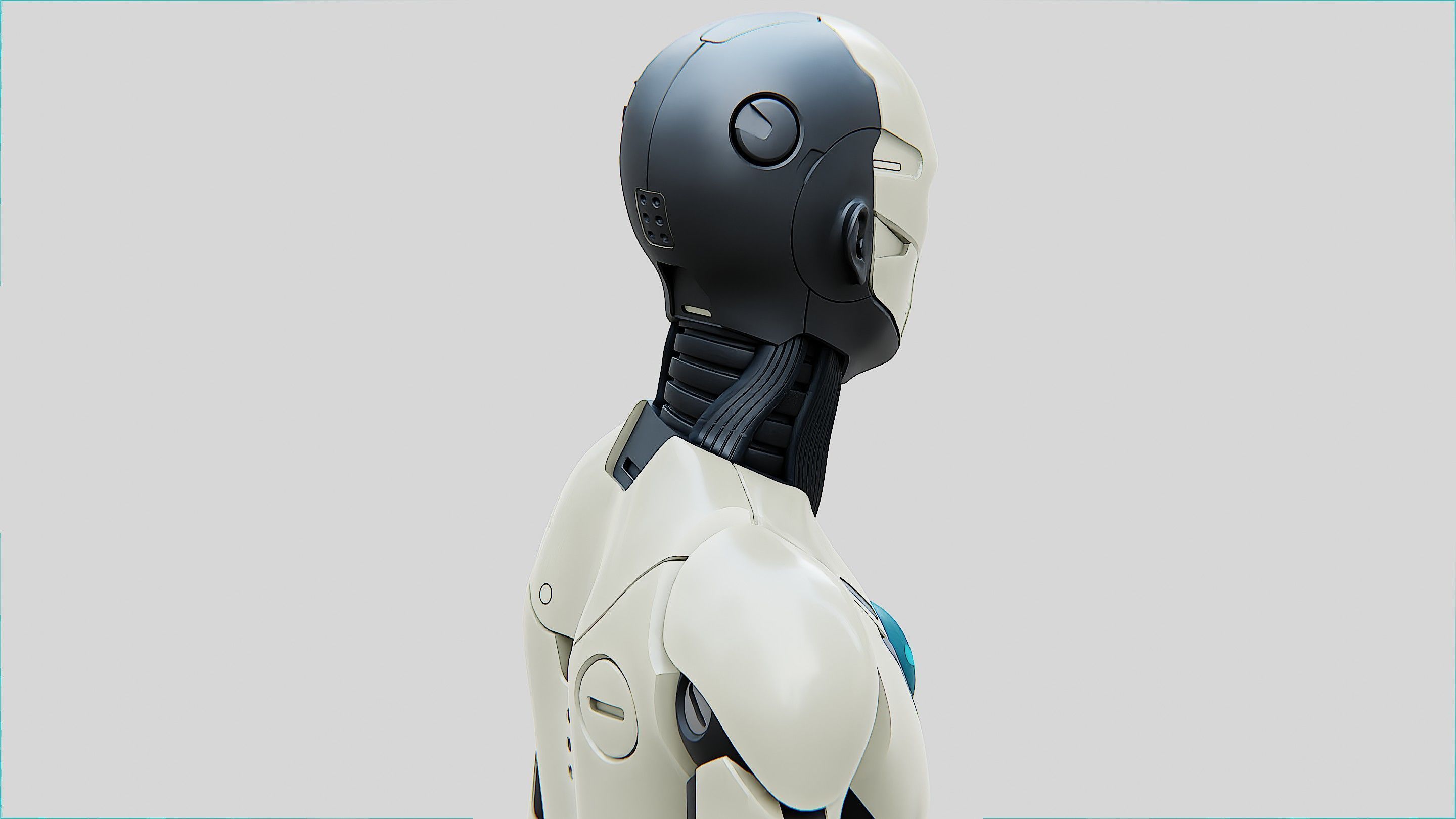 HUMANOID ORPHEUS-C  Rigged for Unreal Engine - Unity - MIXAMO  3D model_25