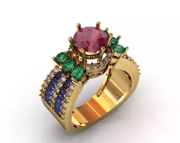 The Diamond Ring with pear stone