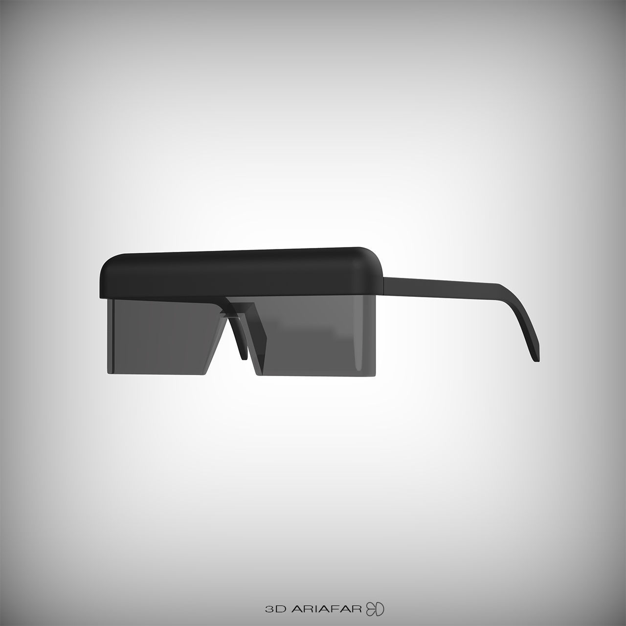Tommy Ariafar sunglasses - 003 3D model_1
