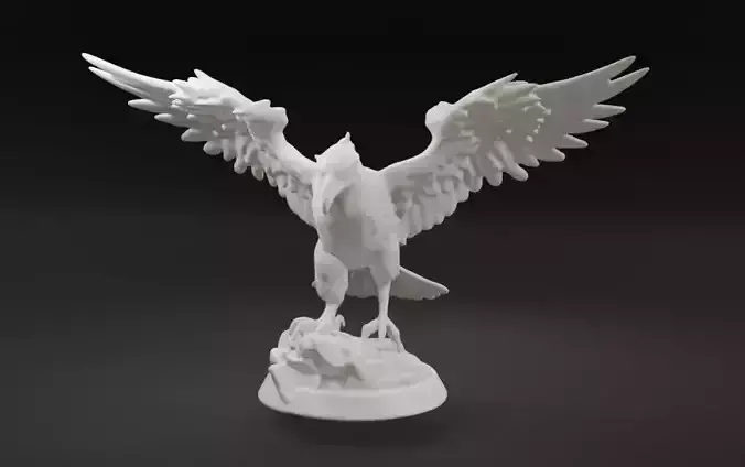 Majestic Eagle Miniature Printable Model