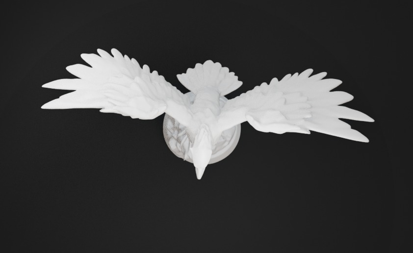 Majestic Eagle Miniature Printable Model 3D print model_4