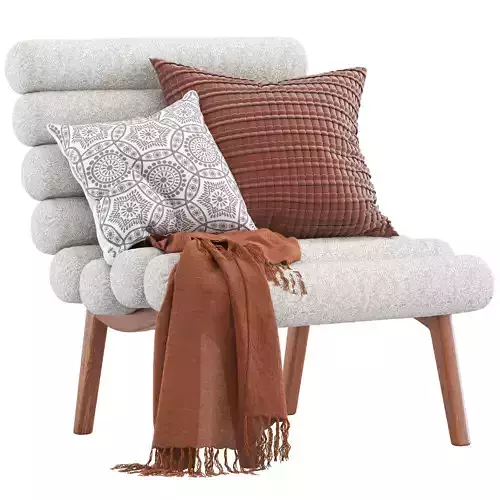 West Elm Desbrosses Accent Chair and Ottoman