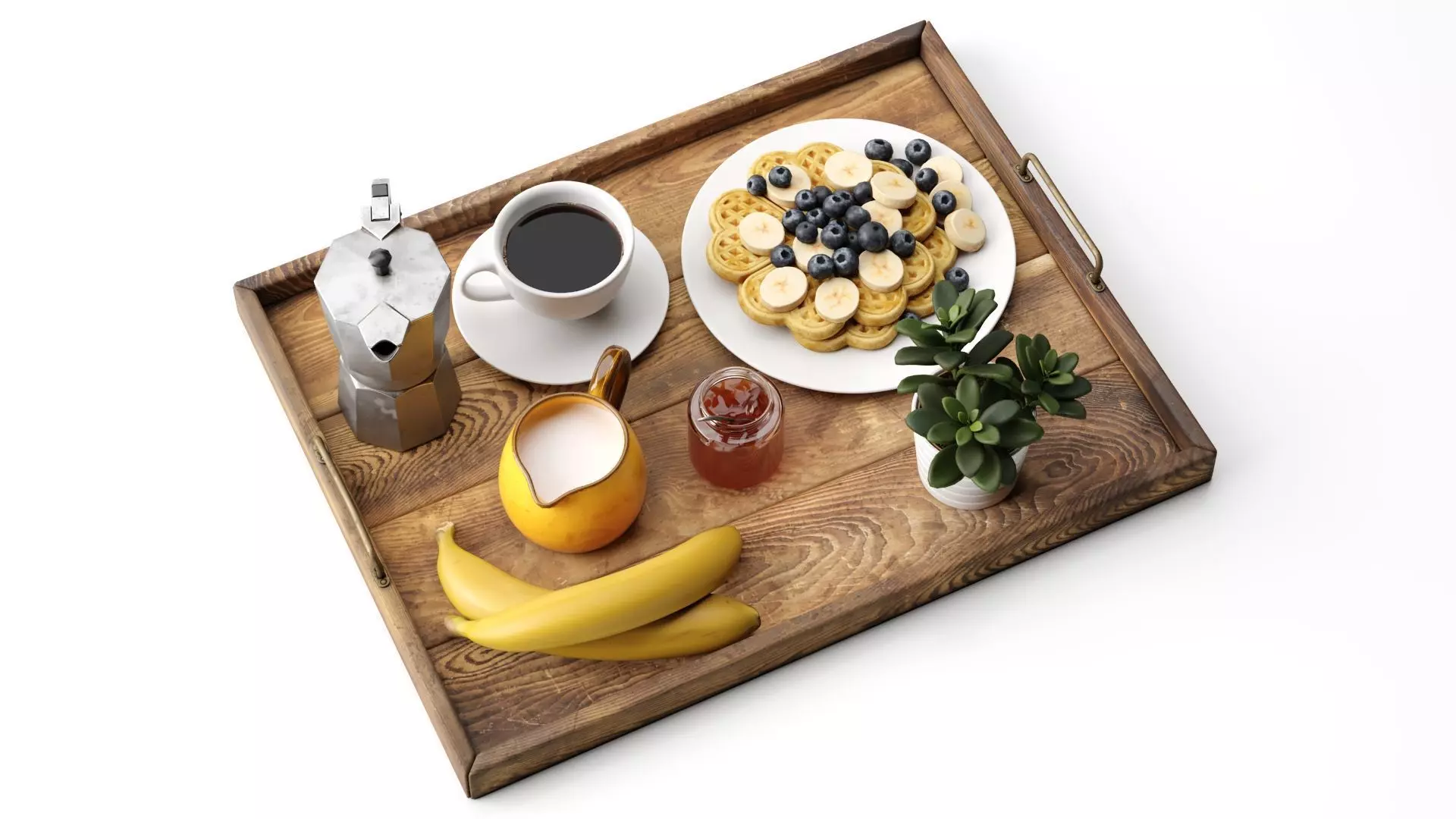 Brekafast Set 3D model_0