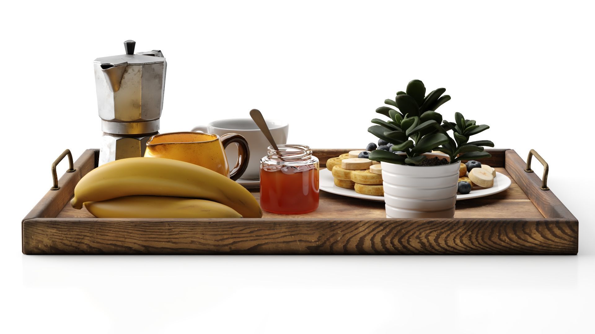 Brekafast Set 3D model_5