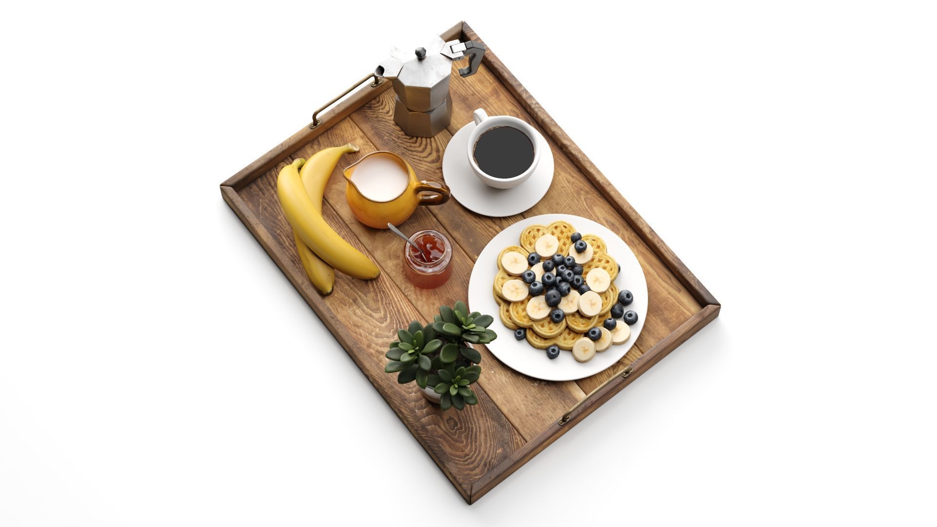 Brekafast Set 3D model_11