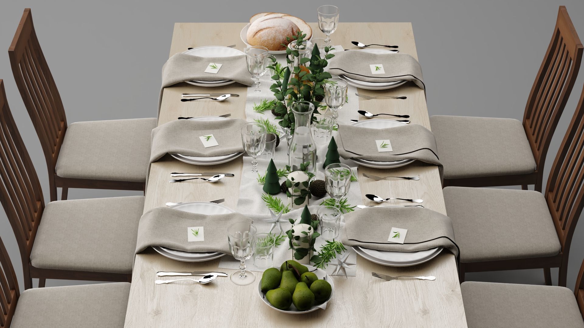 Dining Table 3D model_1