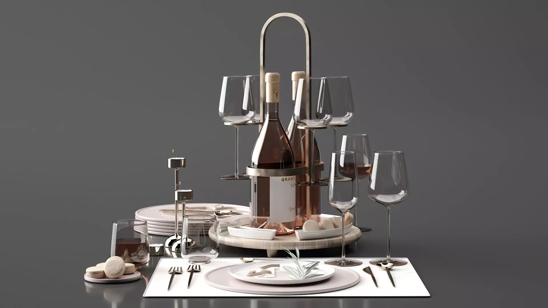 Drink Set 3D model_0