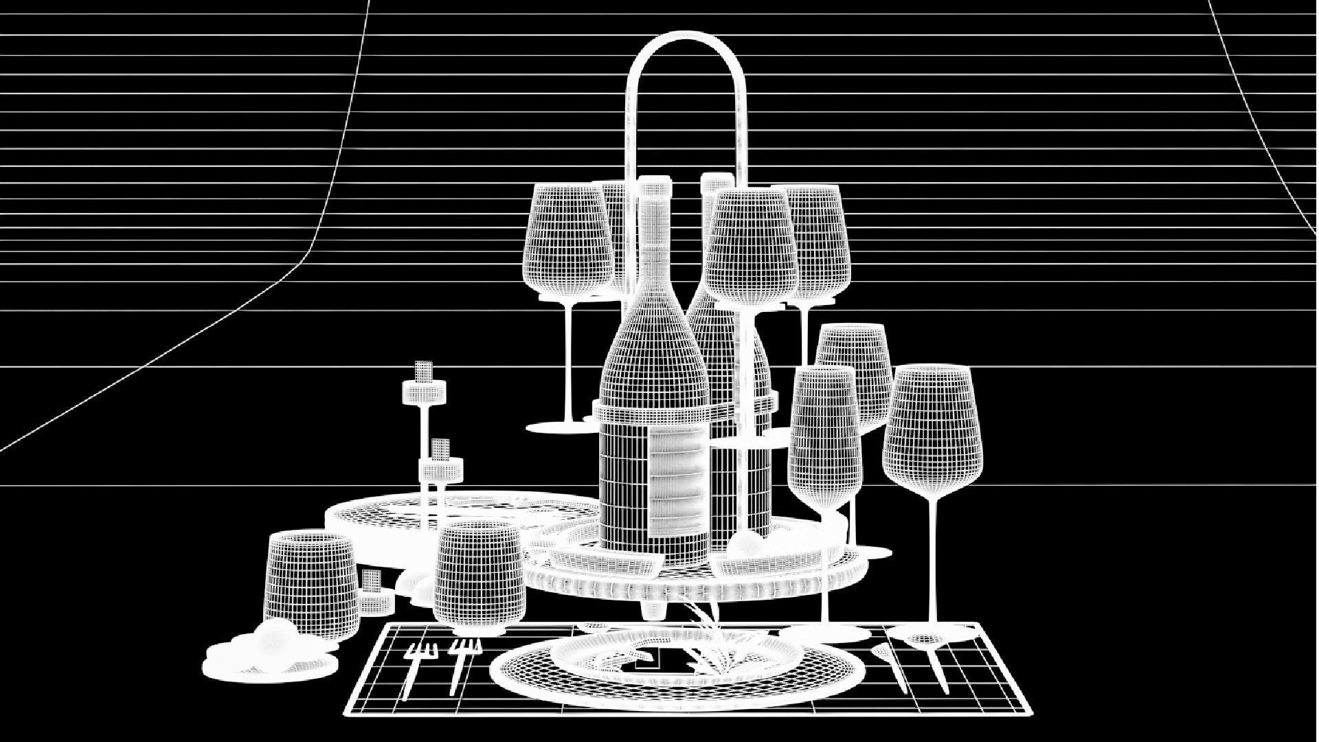 Drink Set 3D model_12