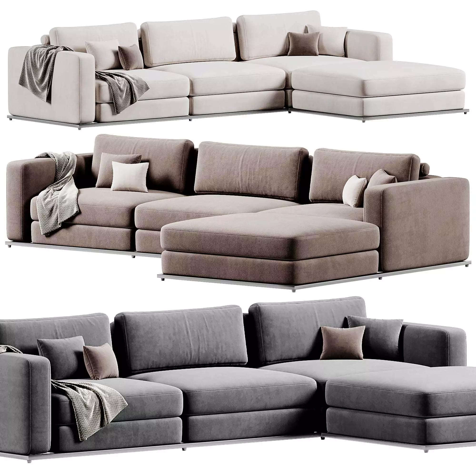 Milo Modular Sectional 3D model_0