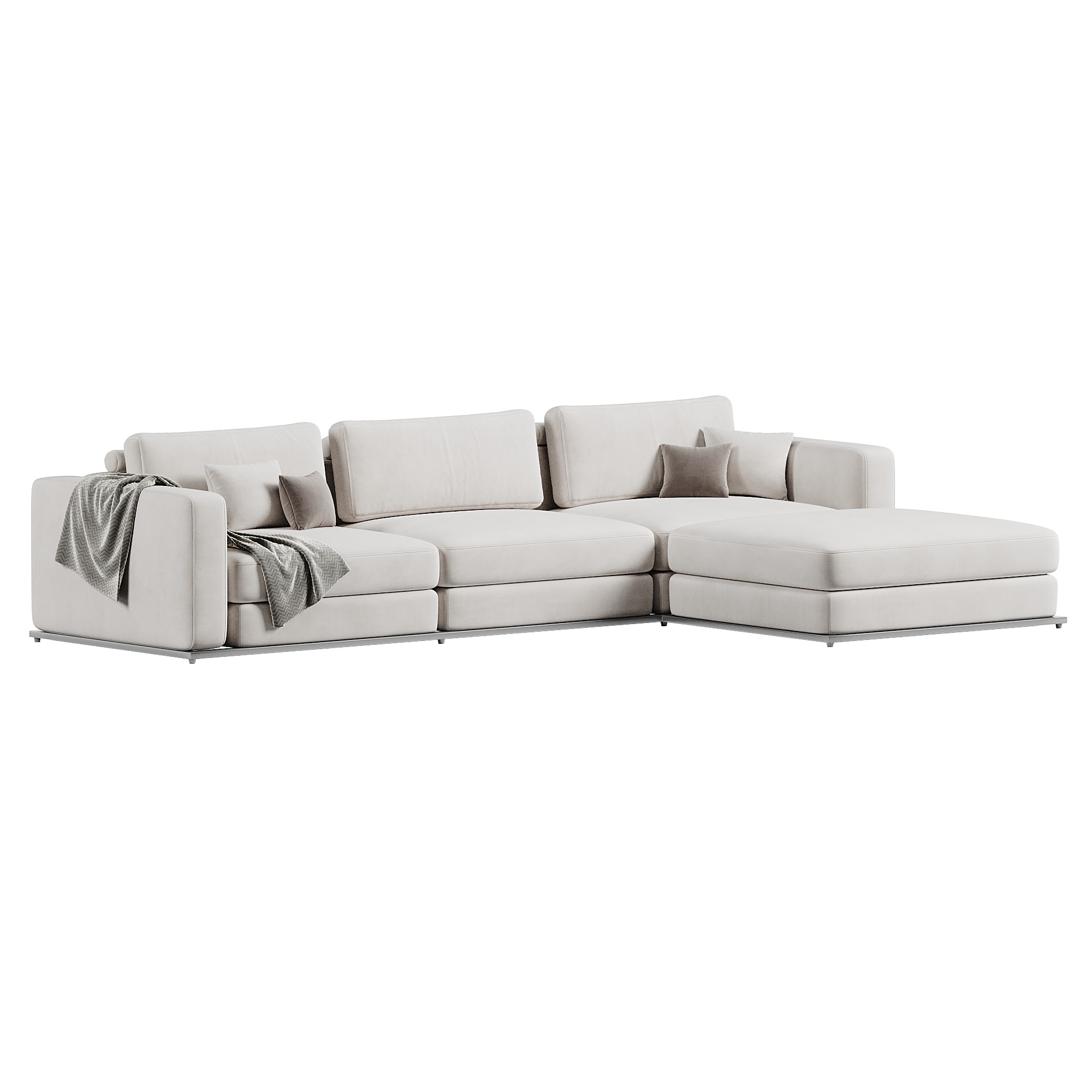 Milo Modular Sectional 3D model_4