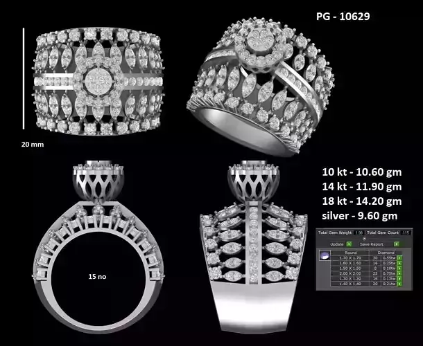 WEDDING RING PLATINUM GOLD 