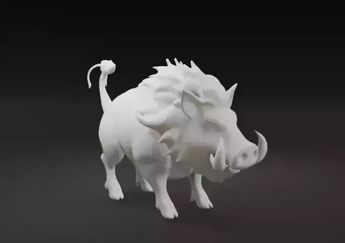 Fantasy Hog Miniature Printable model