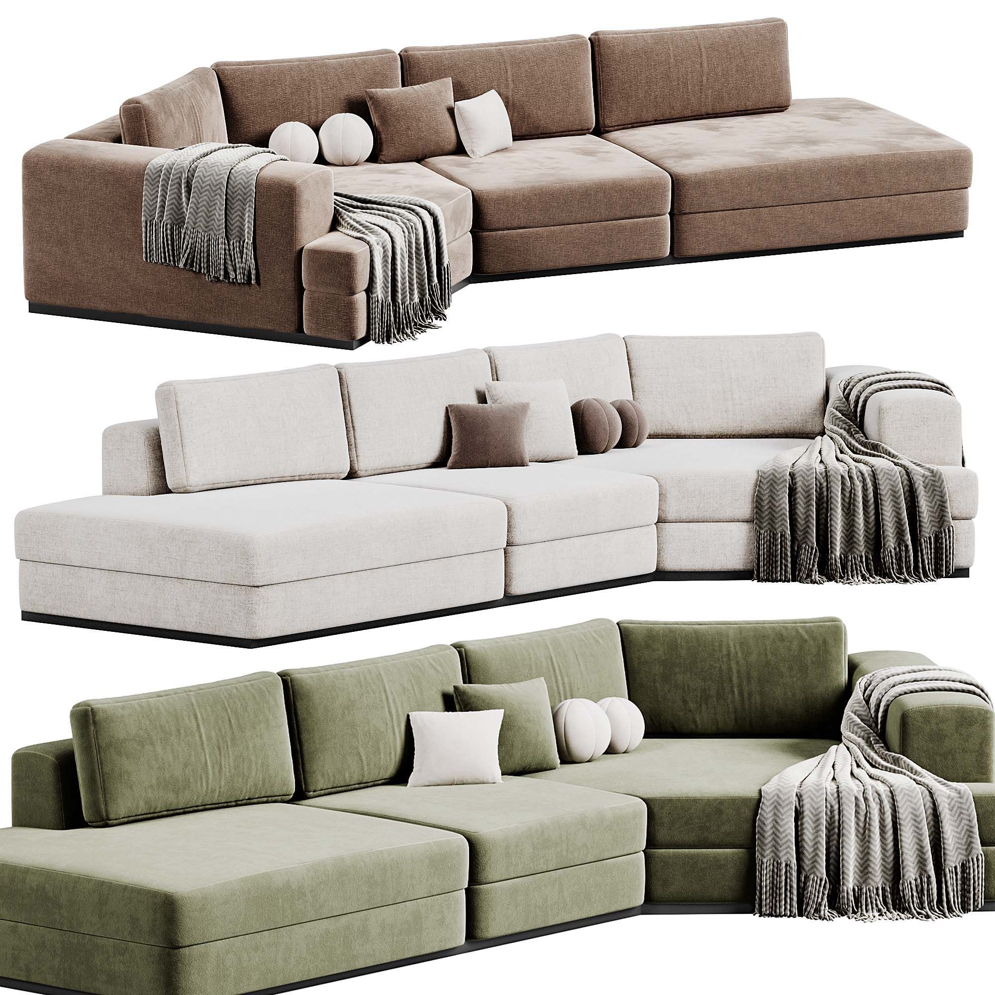 Rene Diagonal Sofa By Mononova 3D model_4