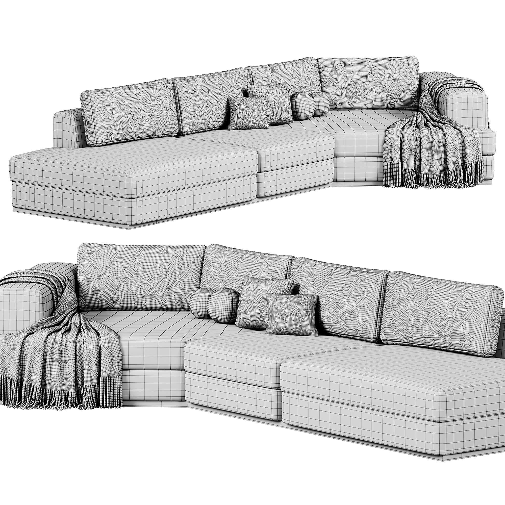 Rene Diagonal Sofa By Mononova 3D model_6