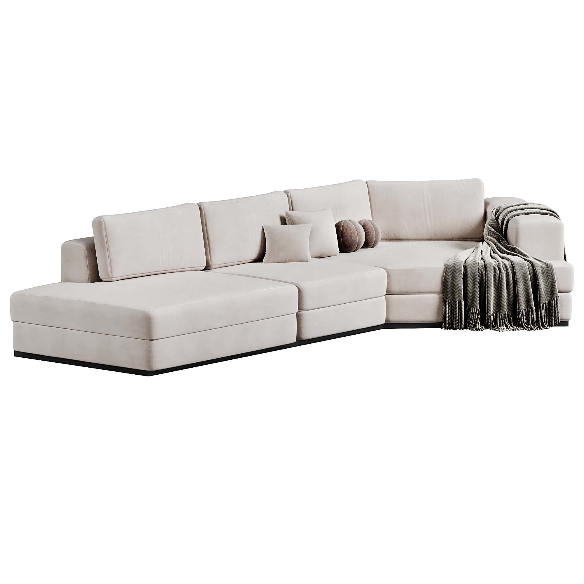 Rene Diagonal Sofa By Mononova 3D model_1
