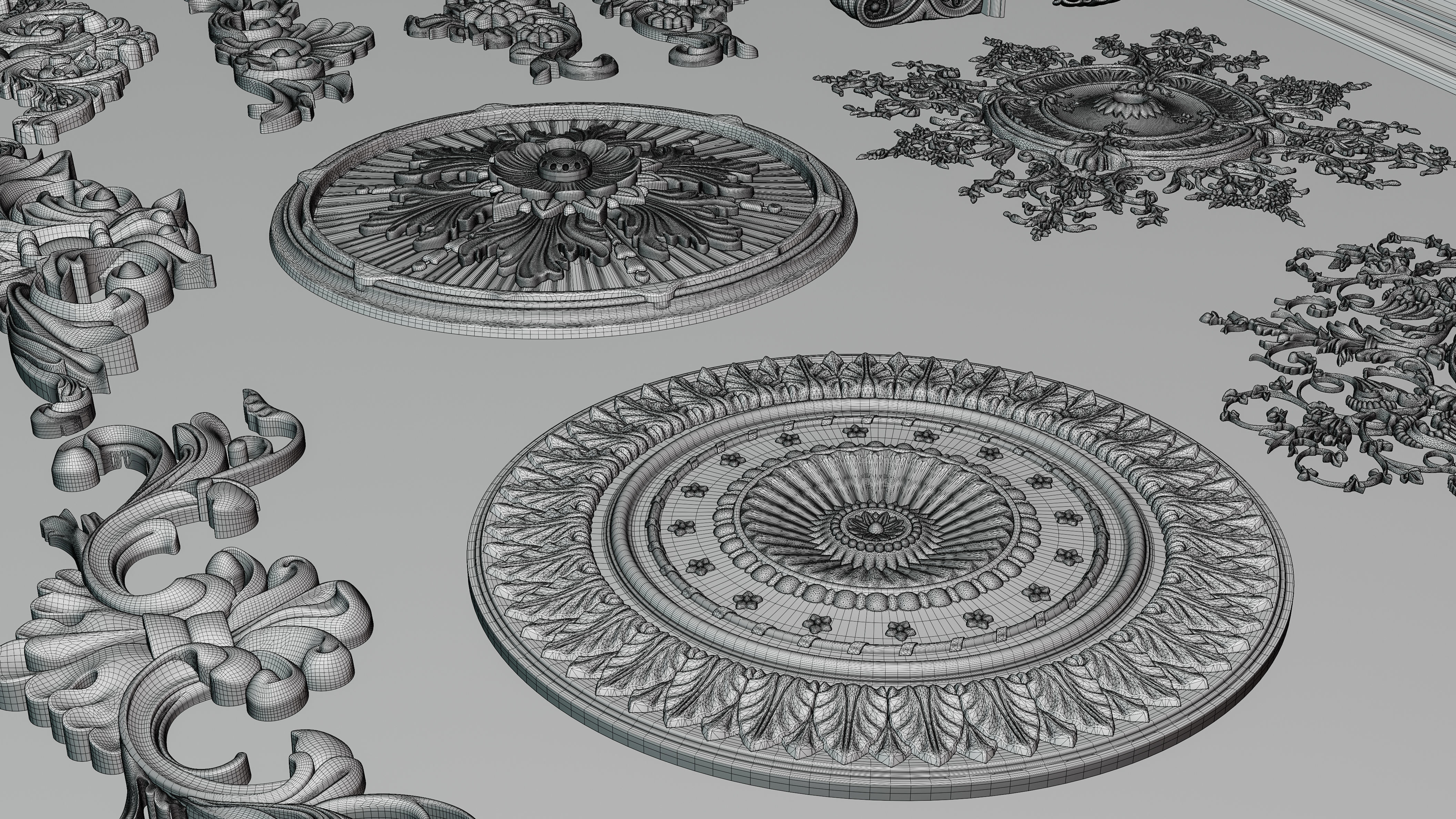 Ornament Molding 3D model_5