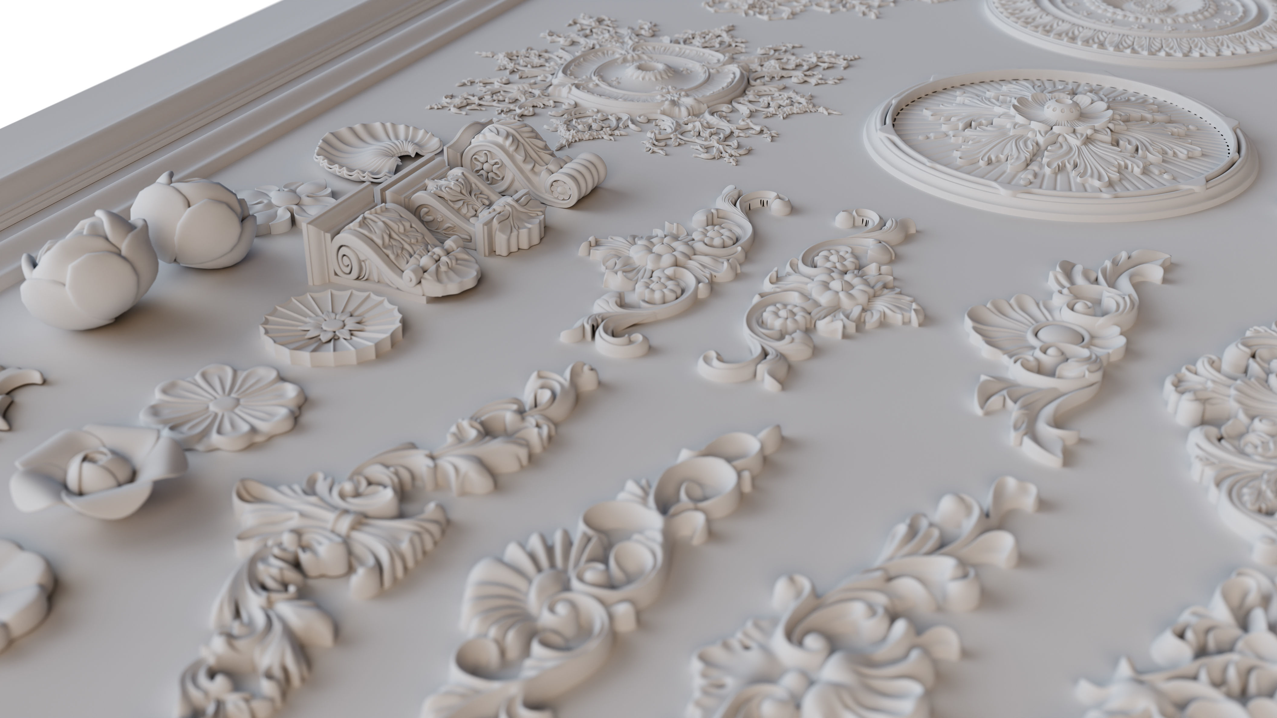 Ornament Molding 3D model_3