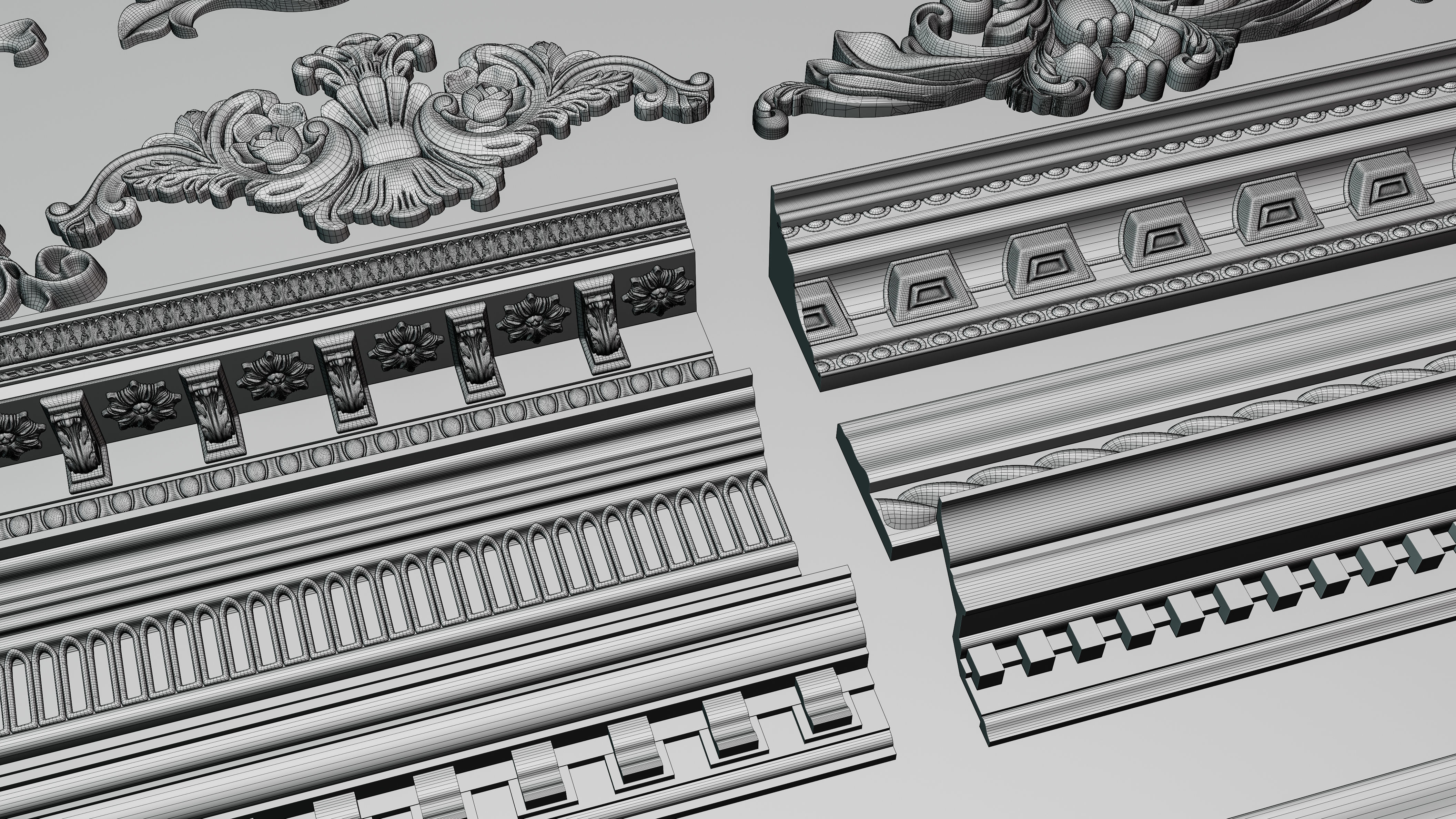 Ornament Molding 3D model_6