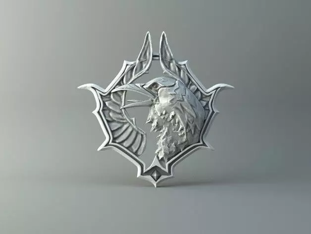 Crow pendant Free 3D print model