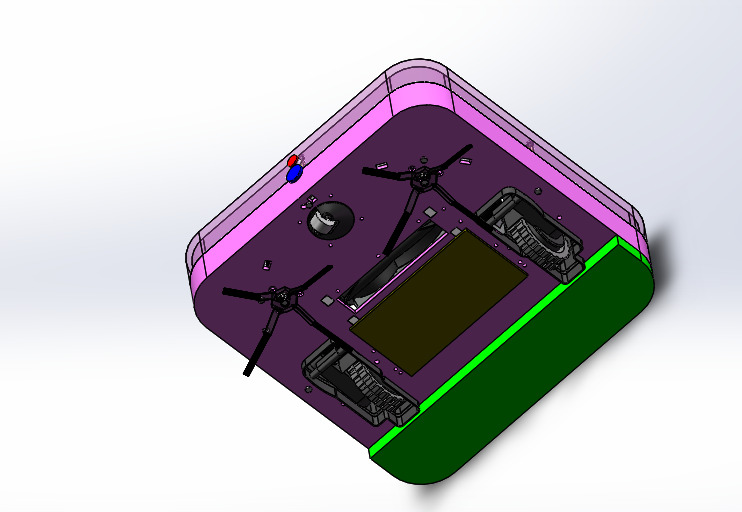 Sweeping Robot Low-poly 3D model_6