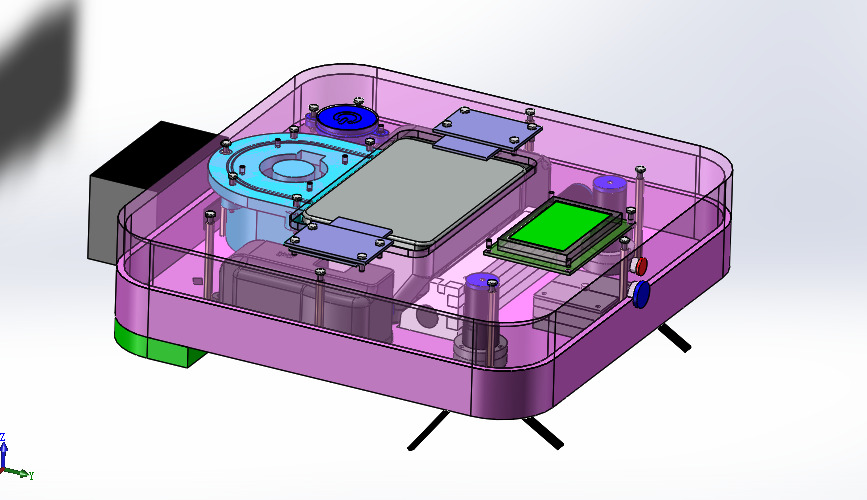 Sweeping Robot Low-poly 3D model_5