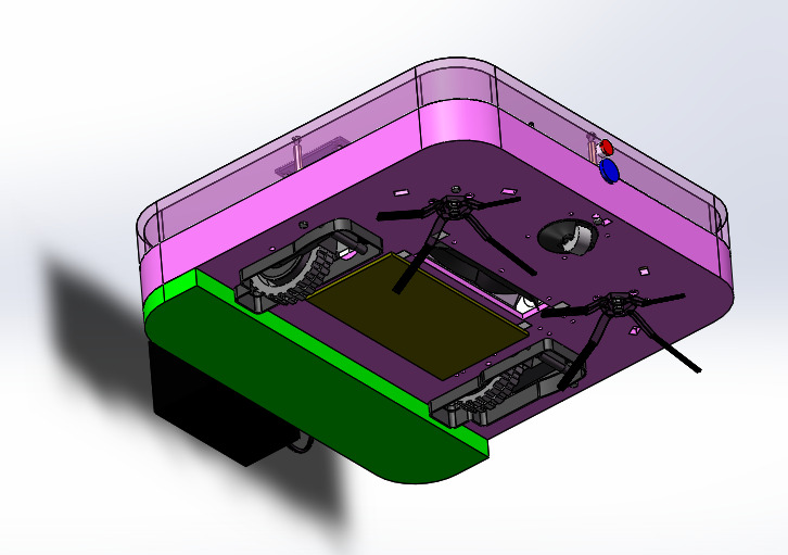 Sweeping Robot Low-poly 3D model_4