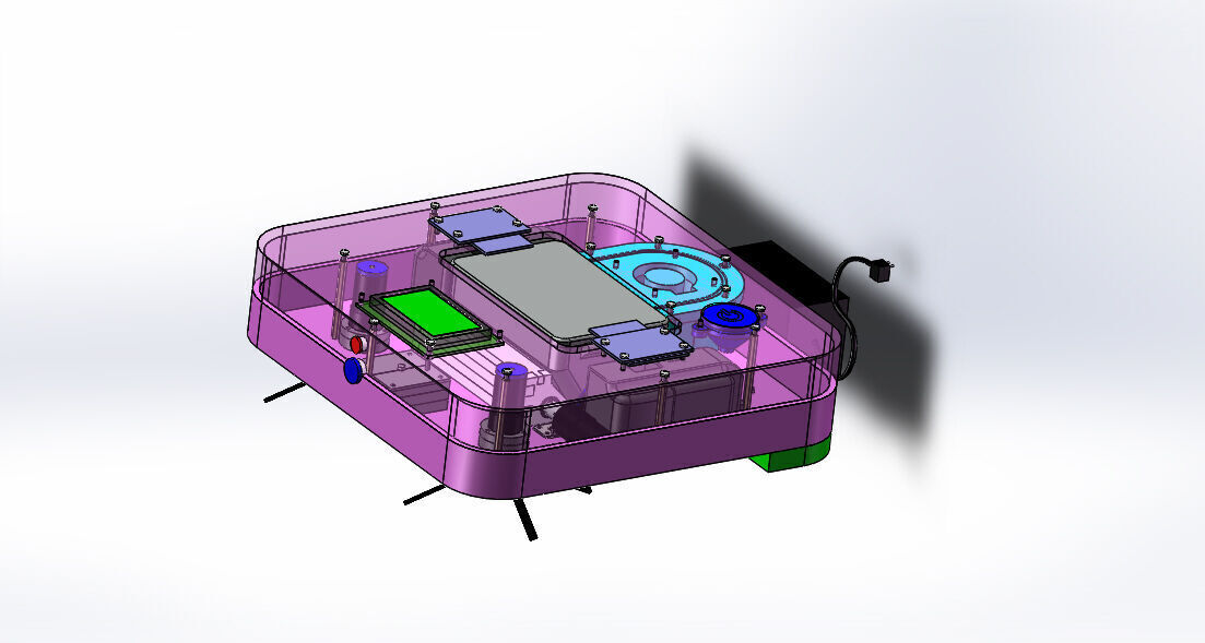 Sweeping Robot Low-poly 3D model_7