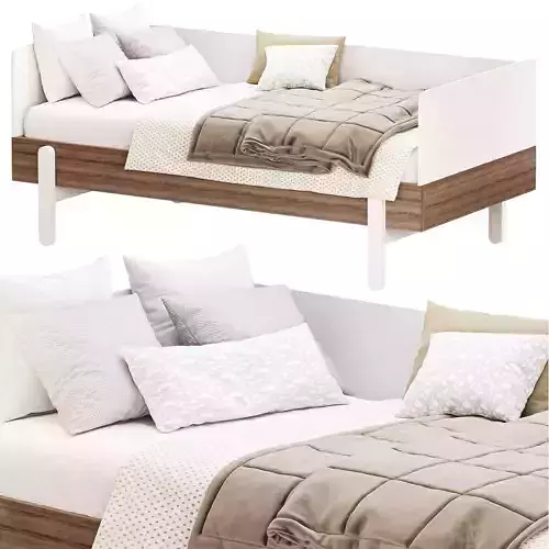 Cream Single Bed